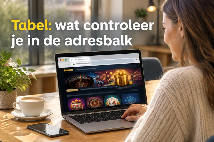 Tabel: wat controleer je in de adresbalk