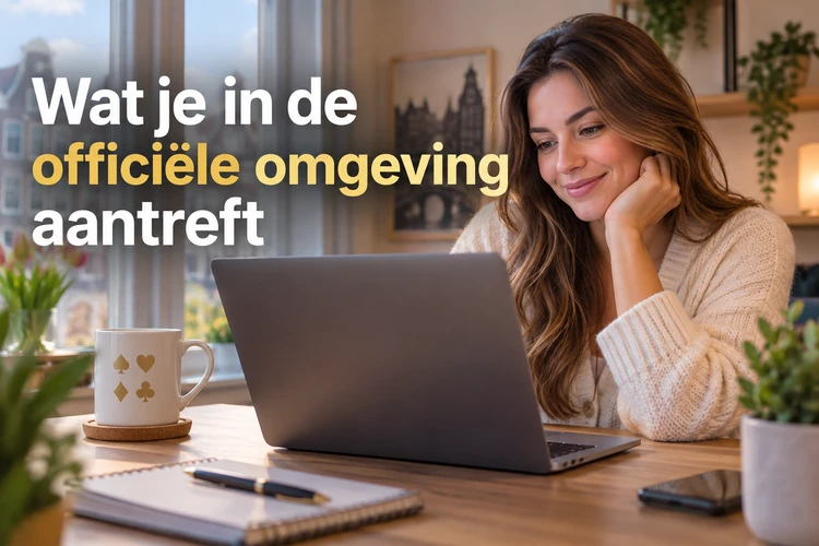 Wat je in de officiële omgeving aantreft
